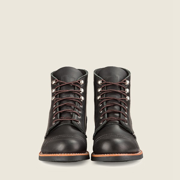 Heritage Støvler Dame - Red Wing Iron Ranger - Short Boundary Læder - Sort - XPHMSN-285